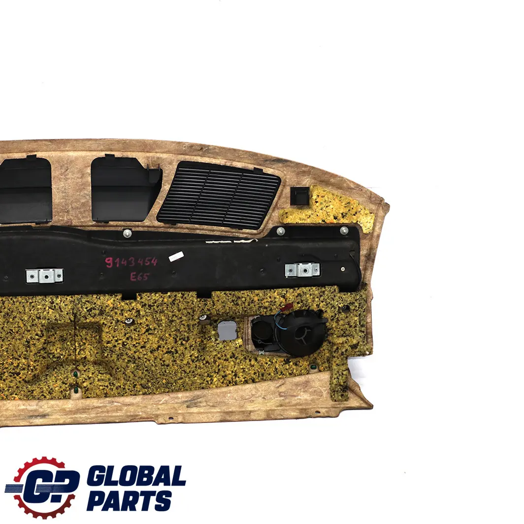 Ablegeboden Hutablage Verkleidung Sonnenschutzrollo Schwarz für BMW 7 E65 E66 mit Teilenummer 9143454 BMW 7 E65 E66 Ablegeboden Hutablage Verkleidung Sonnenschutzrollo Schwarz - SKU 9143454 - Teilenummer 9143454