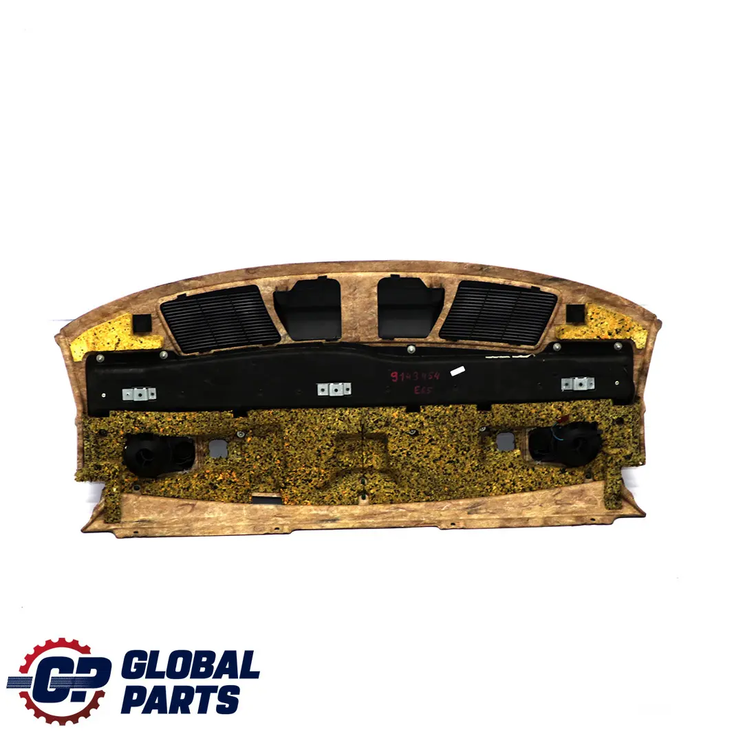 BMW 7 E65 E66 Ablegeboden Hutablage Verkleidung Sonnenschutzrollo Schwarz - SKU 9143454 - Teilenummer 9143454