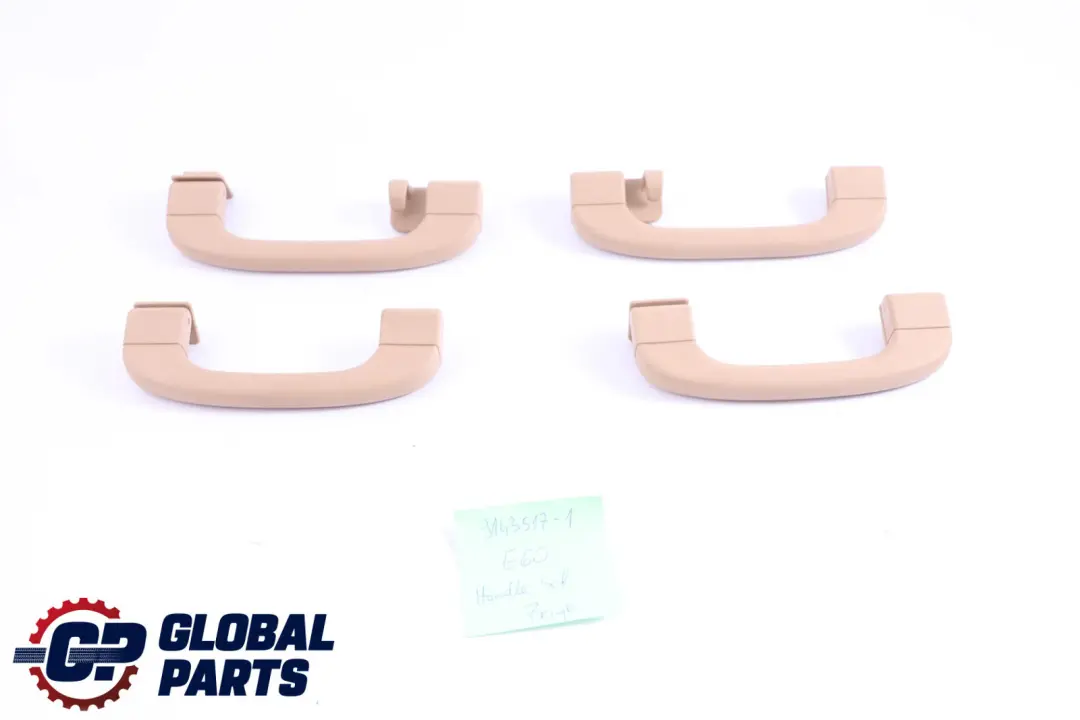 Interior Grab Handle Cremebeige Set to BMW 3 Series E90 E91 E60 E61 LCI with Part number 9143517 BMW 3 Series E90 E91 E60 E61 LCI Interior Grab Handle Cremebeige Set - SKU 9143517-1 - Part number 9143517