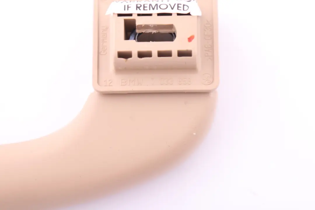 Uchwyt Rączka Podusufitki Tył Prawo Beżowy do BMW X1 E84 E90 E91 o numerze 9143541 BMW X1 E84 E90 E91 Uchwyt Rączka Podusufitki Tył Prawo Beżowy - SKU 9143542 - Numer Części 9143541