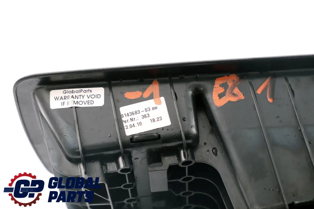 BMW E81 E82 Oddments Tray Storage Centre Seat Noir - SKU 9143683 - Numéro de pièce 9143683