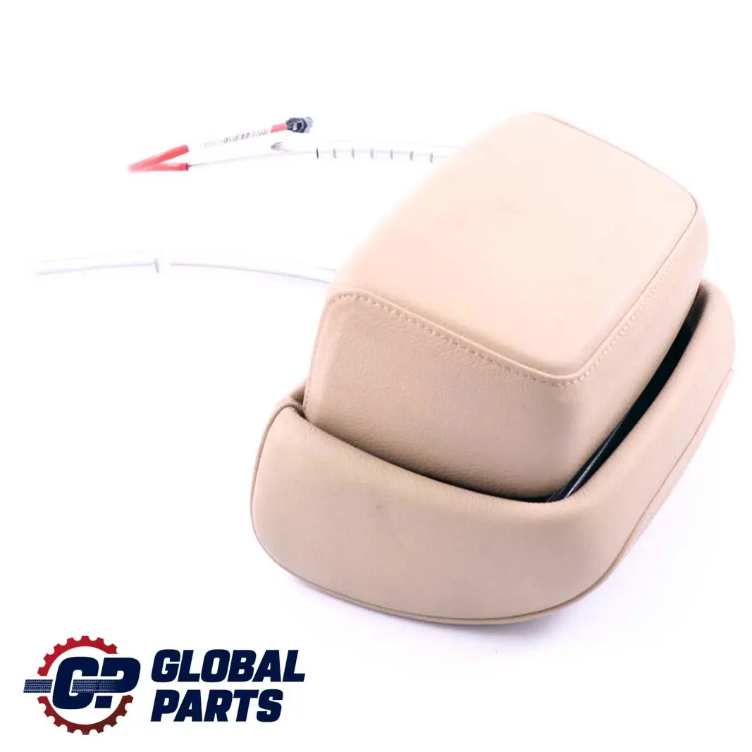 Sedile Anteriore Sinistro Destro Poggiatesta Pelle Beige per BMW E60 E61 LCI con numero di parte 9143860 BMW E60 E61 LCI Sedile Anteriore Sinistro Destro Poggiatesta Pelle Beige - SKU 9143860 - Numero di parte 9143860