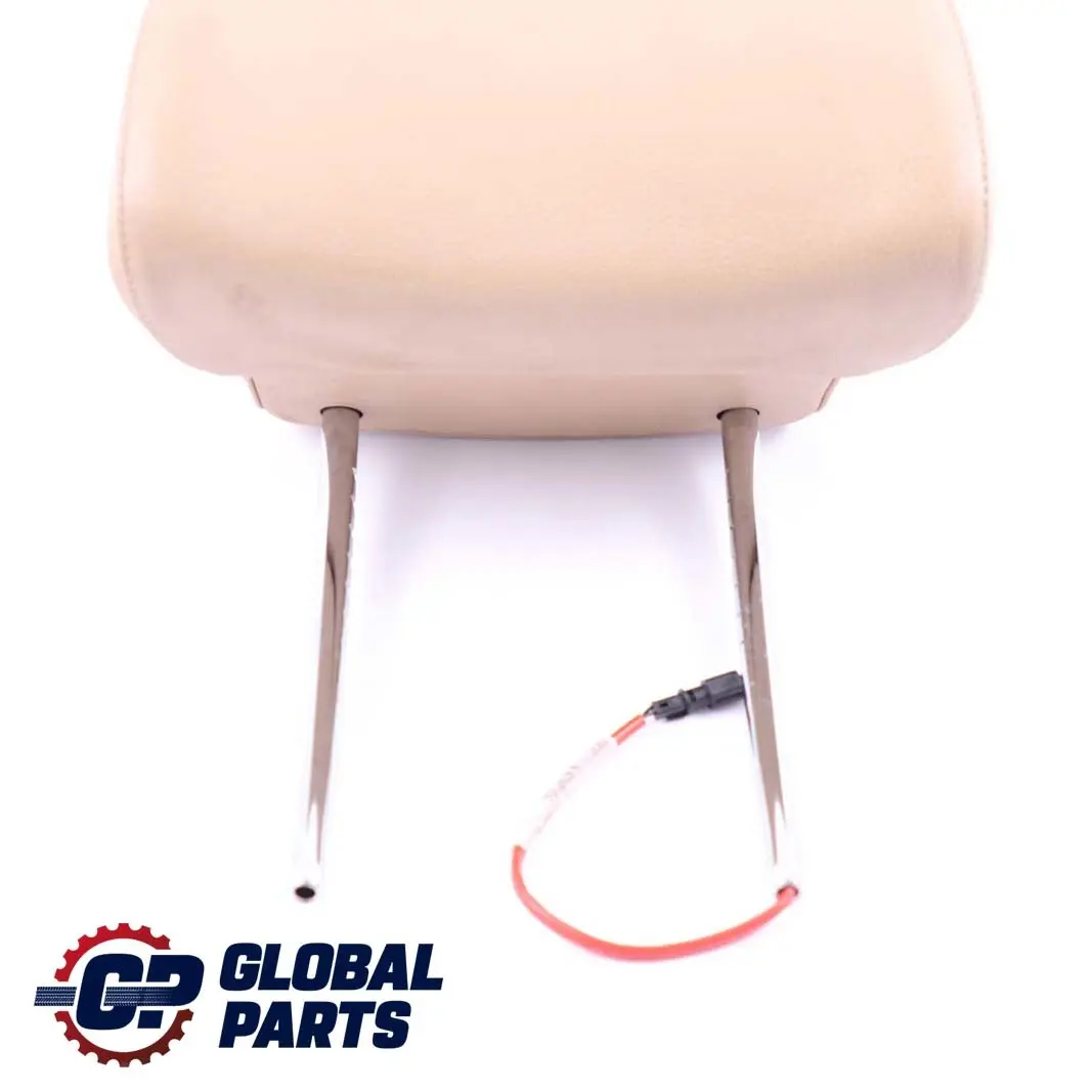 BMW 5 Series E60 E61 LCI Front Seat Left Right N/O/S Headrest Leather Beige - SKU 9143860 - Part number 9143860