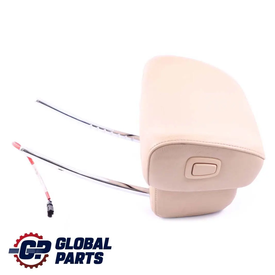 BMW E60 E61 LCI Sedile Anteriore Sinistro Destro Poggiatesta Pelle Beige - SKU 9143860 - Numero di parte 9143860