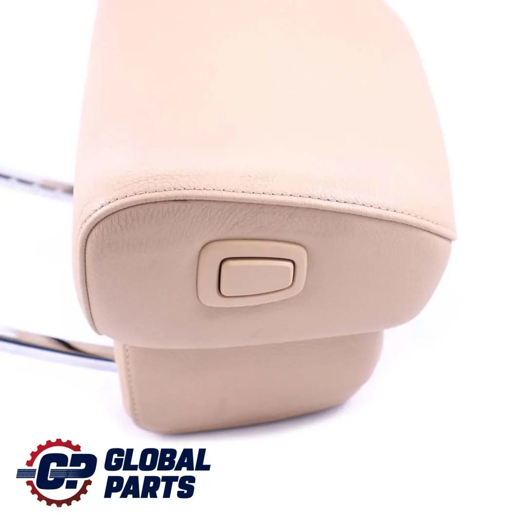 BMW 5 Series E60 E61 LCI Front Seat Left Right N/O/S Headrest Leather Beige - SKU 9143860 - Part number 9143860