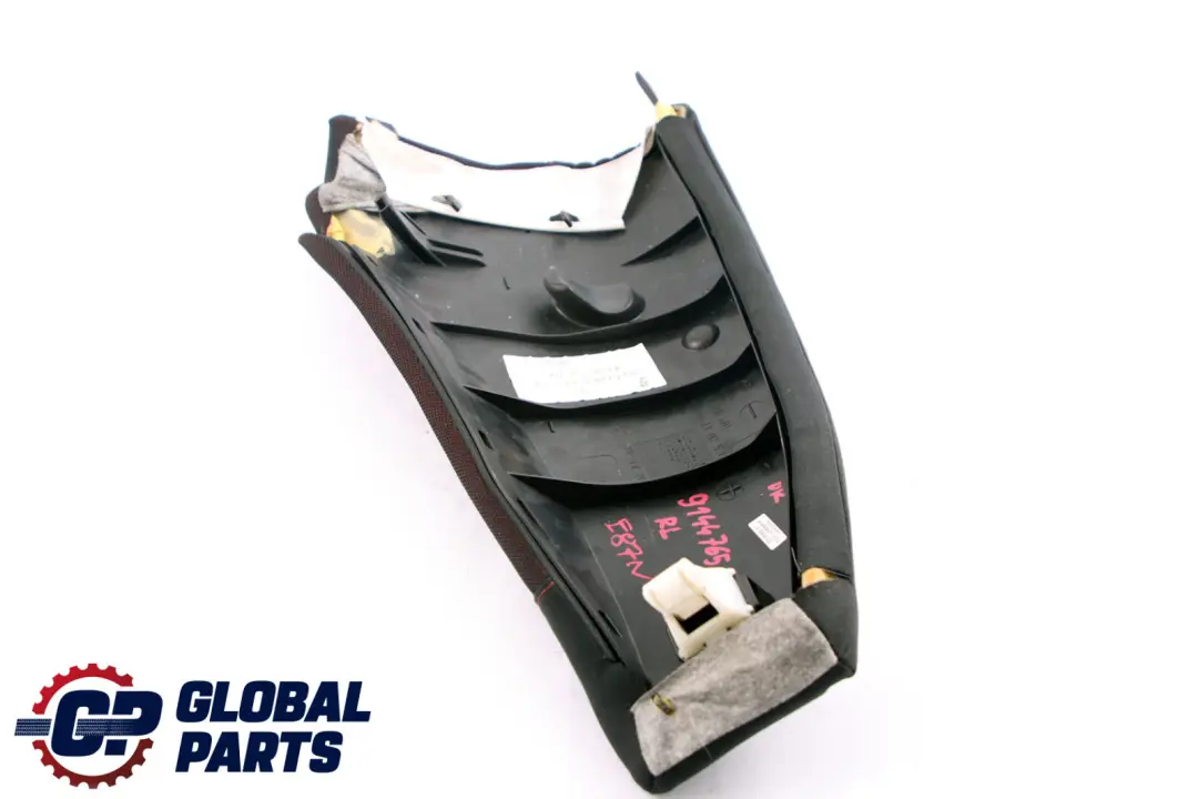 BMW E87 LCI Rücksitz Seitenverkleidung Ecke Links N/S Schwarz Stoff Netzwerk Rot - SKU 9144765 - Teilenummer 9144765