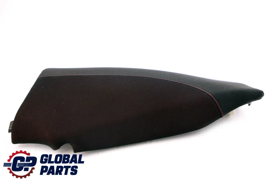 BMW E87 LCI Rear Seat Side Finisher Corner Right O/S Black Cloth Network Red - SKU 9144766 - Part number 9144766