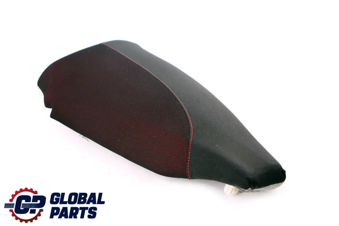 BMW E87 LCI Rücksitz Seitenverkleidung Ecke Rechts Schwarz Stoff Netzwerk Rot - SKU 9144766 - Teilenummer 9144766