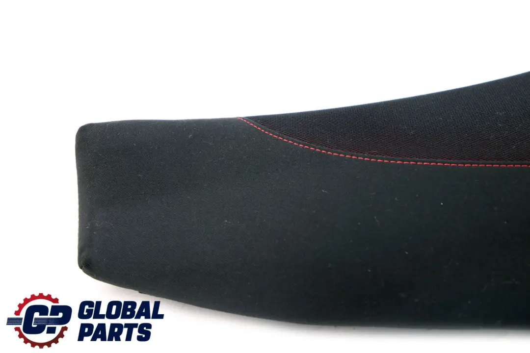 BMW E87 LCI Rücksitz Seitenverkleidung Ecke Rechts Schwarz Stoff Netzwerk Rot - SKU 9144766 - Teilenummer 9144766