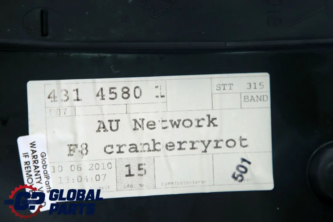 BMW E87 LCI Boczek Kanapy Prawy Tył Materiał - SKU 9144766 - Numer Części 9144766