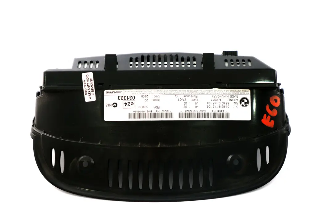 BMW E60 E63 E64 On-Board Navigation Monitor Display Screen 6,5" - SKU 9145103 - Part number 9151976