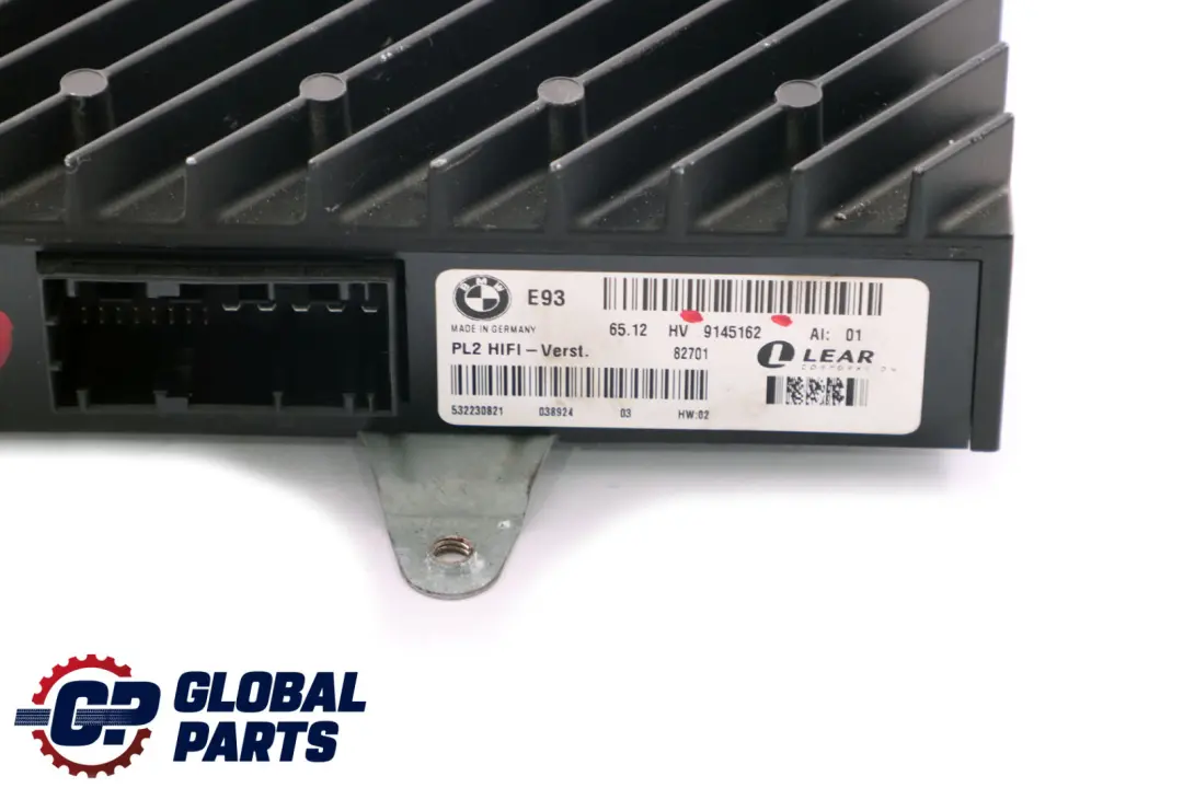 E93N LCI Sistema Hifi Amplificador Sistema de Sonido Amp para BMW Serie 3 E93 con número de pieza 9145162 BMW Serie 3 E93 E93N LCI Sistema Hifi Amplificador Sistema de Sonido Amp - SKU 9145162 - Número de pieza 9145162