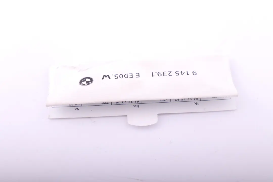 BMW 1 3 Series E81 E82 E87 E88 E90 E92 E93 M3 Map Fuse Grouping - SKU 9145239 - Part number 9145239