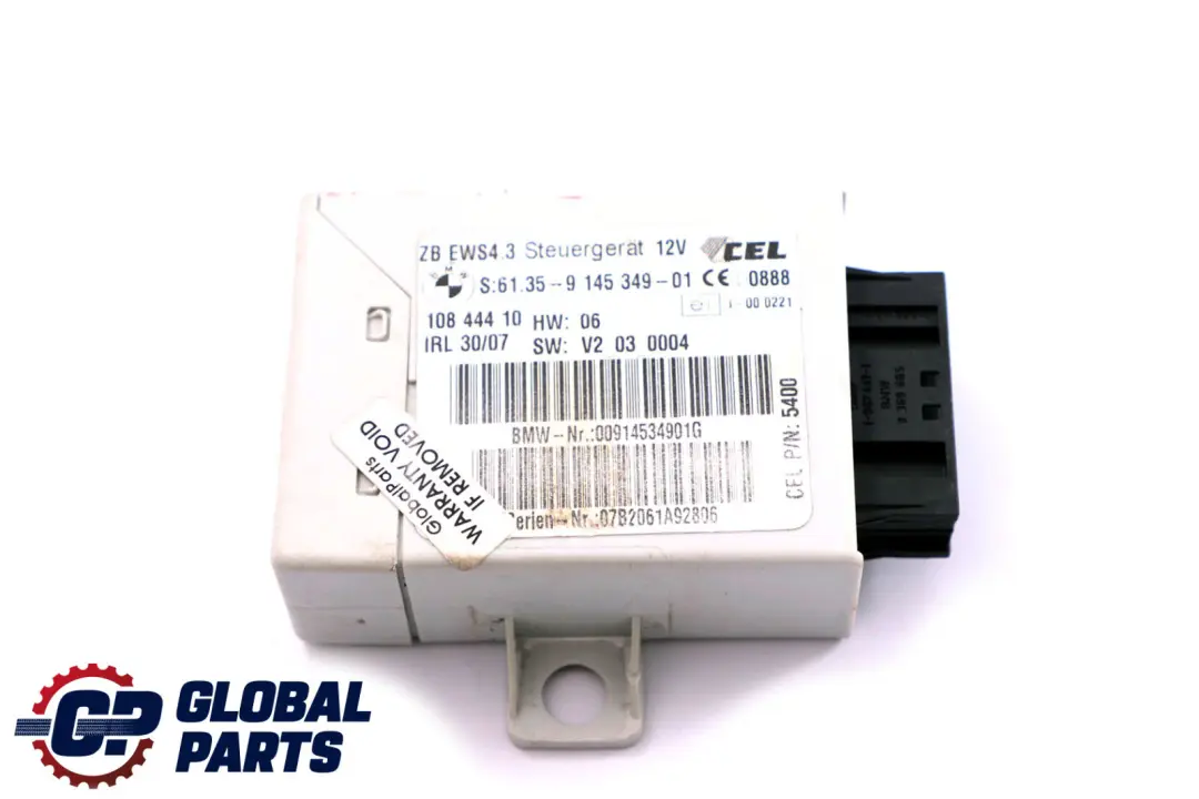 BMW 3 5 X3 X5 Series E39 E46 E53 E83 Control Unit Control Unit EWS IV - SKU 9145349 - Part number 6988104