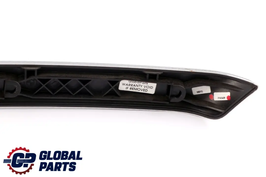 BMW Seria 3 E90 Listwa Aluminiowa Tylne Lewe Drzwi Glacier Silber Srebrny - SKU 9145409 - Numer Części 9145409