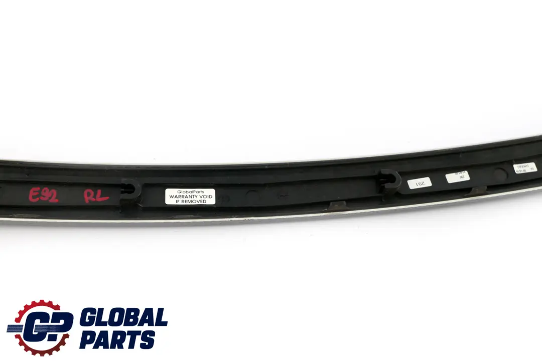 BMW E92 E93 Alu Dekorleiste hinten links Tür Gletscher Silber - SKU 9145413 - Teilenummer 9145413