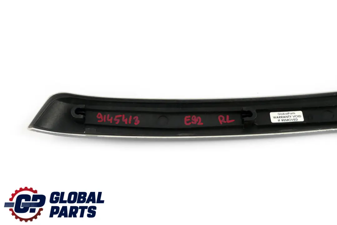 BMW E92 E93 Alu Decor Strip Rear Left N/S Door Glacier Silber Silver - SKU 9145413 - Part number 9145413