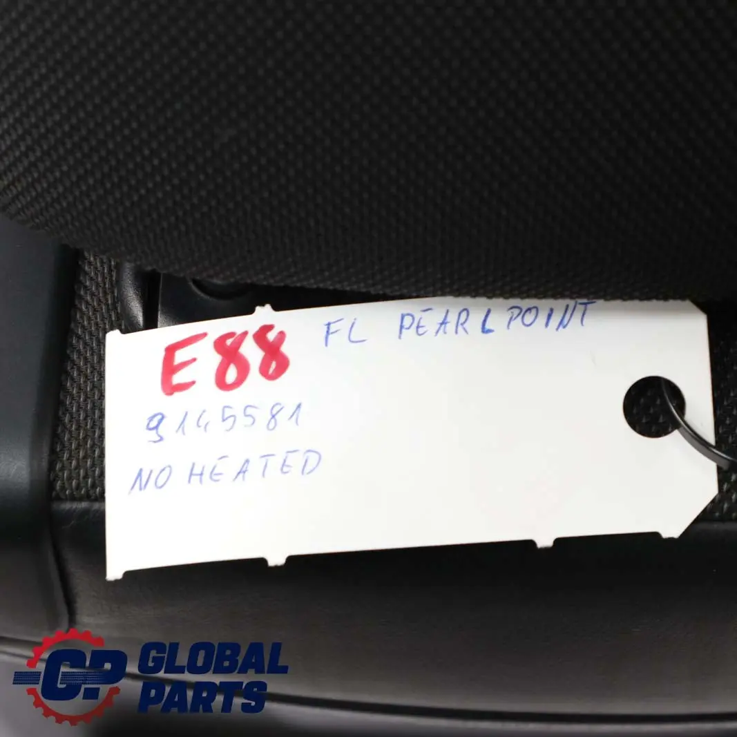 BMW E88 Convertible M Sport Front Left N/S Seat Side Black Fabric / Leather - SKU 9145581 - Part number 9145581