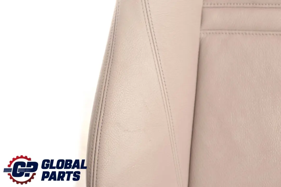 Heated Sport Front Left N/S Seat Backrest Cover Leather Oyster to BMW E70 E71 with Part number 9146118 BMW E70 E71 Heated Sport Front Left N/S Seat Backrest Cover Leather Oyster - SKU 9146118 - Part number 9146118