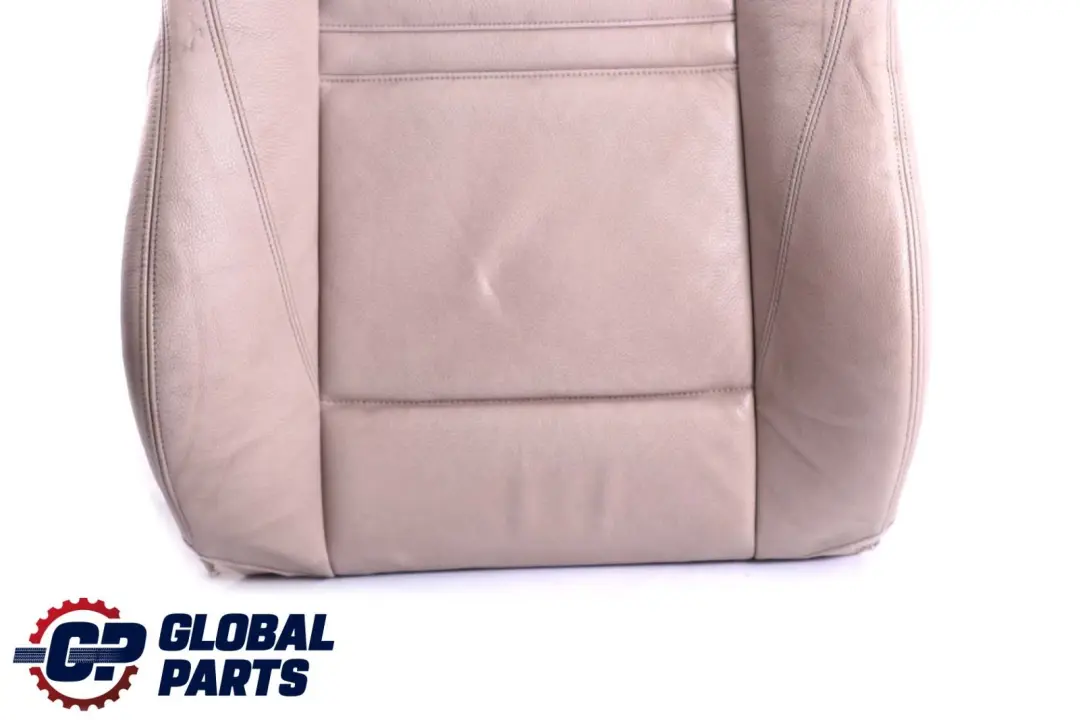 Delantero Derecho Asiento Respaldo Funda Cuero Oyster para BMW E70 E71 Sport con número de pieza 9146119 BMW E70 E71 Sport Delantero Derecho Asiento Respaldo Funda Cuero Oyster - SKU 9146119 - Número de pieza 9146119