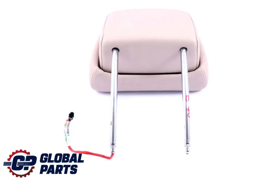 BMW X5 X6 E70 E71 Front Sport Seat Electric Headrest Leather Oyster - SKU 9146129 - Part number 9146129