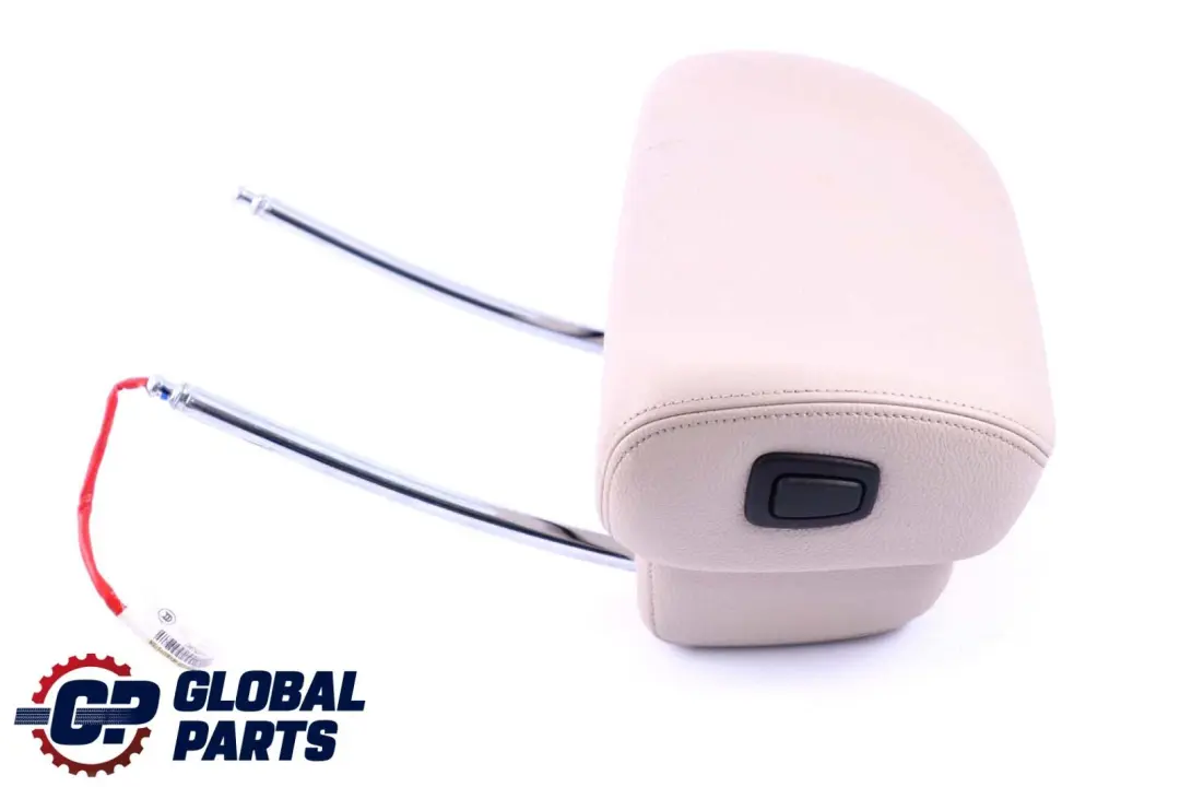 BMW X5 X6 E70 E71 Front Sport Seat Electric Headrest Leather Oyster - SKU 9146129 - Part number 9146129