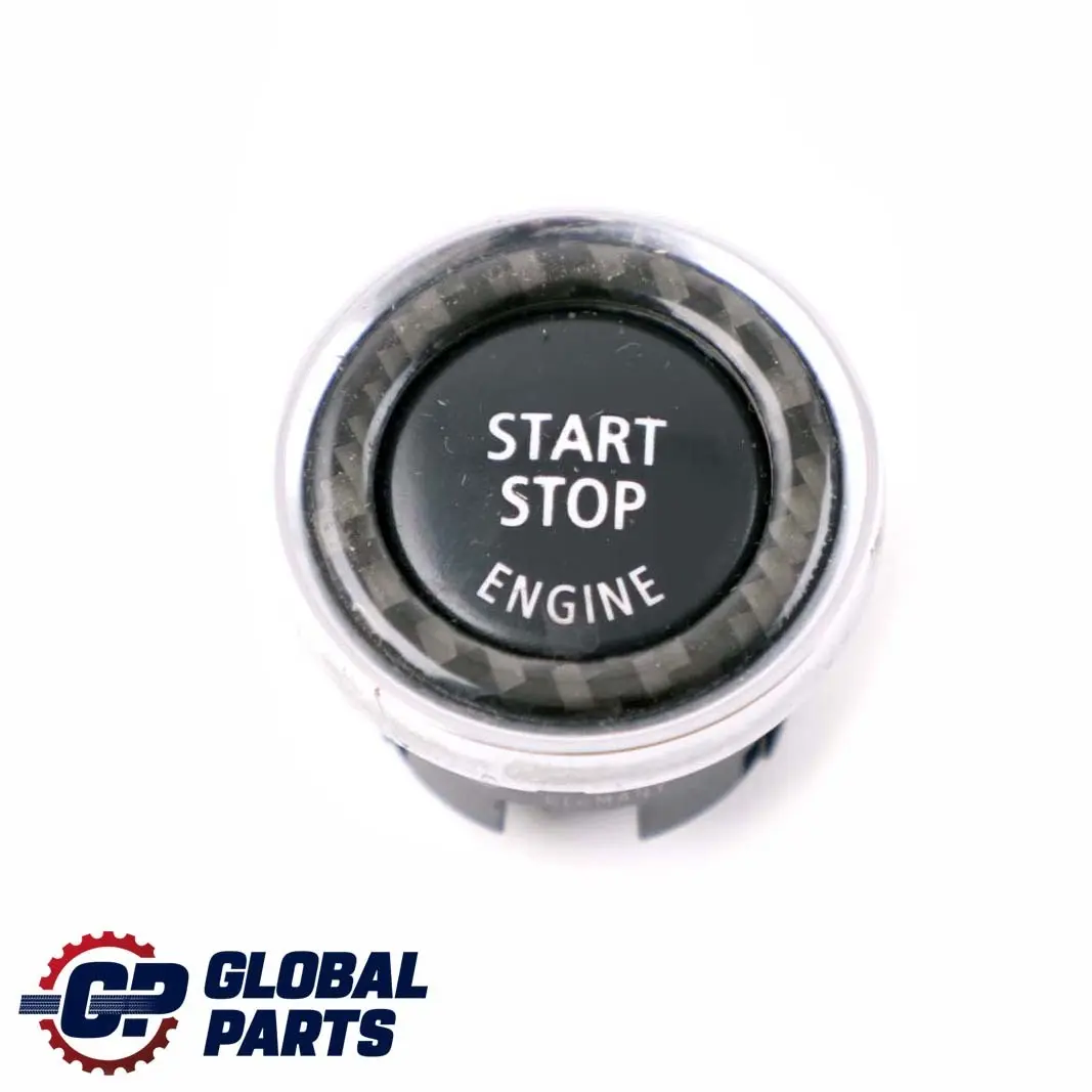 BMW E92 E93 Interruttore Di Avviamenttop Parte Carbonio Cromo 9146356