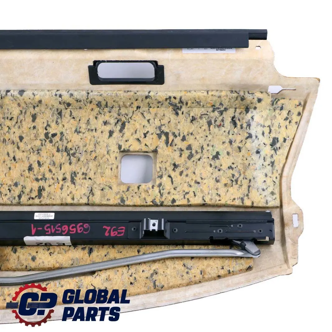 Window Parcel Shelf Electric Roller Sun Blind Creambeige to BMW E92 Rear with Part number 9147147 BMW E92 Rear Window Parcel Shelf Electric Roller Sun Blind Creambeige - SKU 9147147 - Part number 9147147