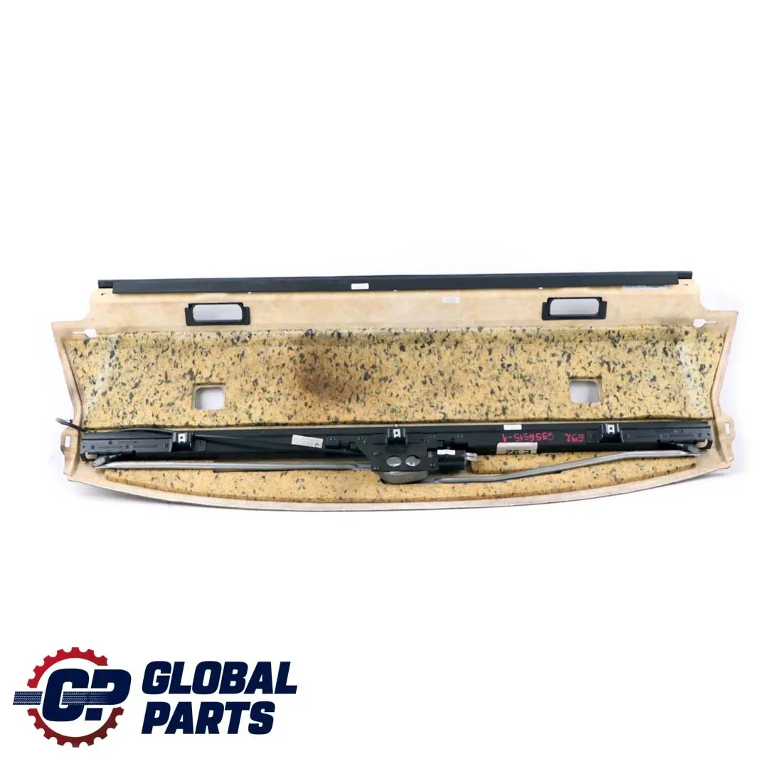 Window Parcel Shelf Electric Roller Sun Blind Creambeige to BMW E92 Rear with Part number 9147147 BMW E92 Rear Window Parcel Shelf Electric Roller Sun Blind Creambeige - SKU 9147147 - Part number 9147147