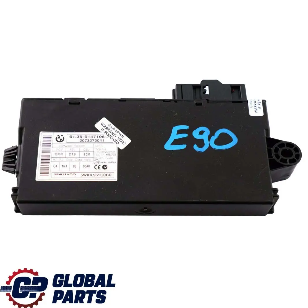 Module De Clé CAS 3 Unité De Commande ECU pour BMW E81 E87 E90 E91 E92 à propos du numéro de pièce 9147196 BMW E81 E87 E90 E91 E92 Module De Clé CAS 3 Unité De Commande ECU - SKU 9147196 - Numéro de pièce 9147196