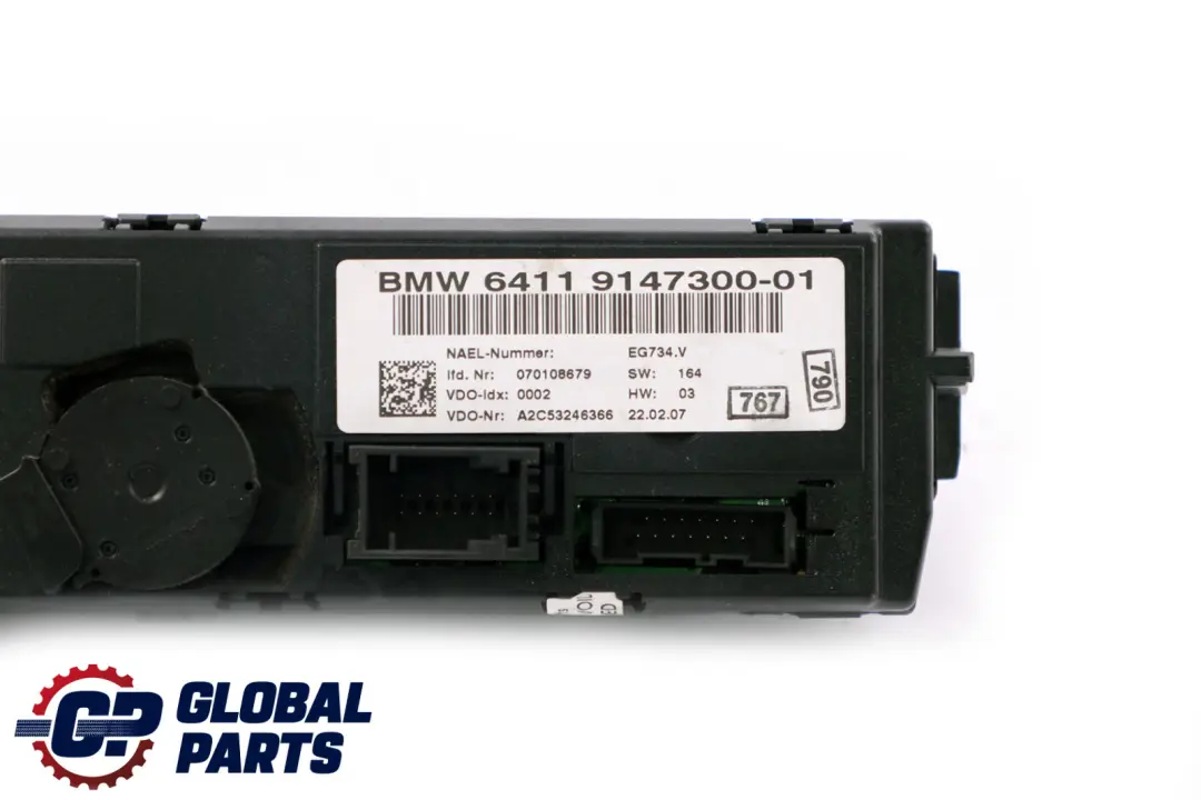BMW E92 E93 Automatische Heizung Klimaanlage A/C Bedienfeld - SKU 9147300 - Teilenummer 9147300