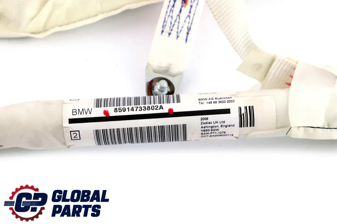 BMW E60 E60N Kurtyna Airbag Poduszka Powietrzna Prawa - SKU 9147338 - Numer Części 9147338