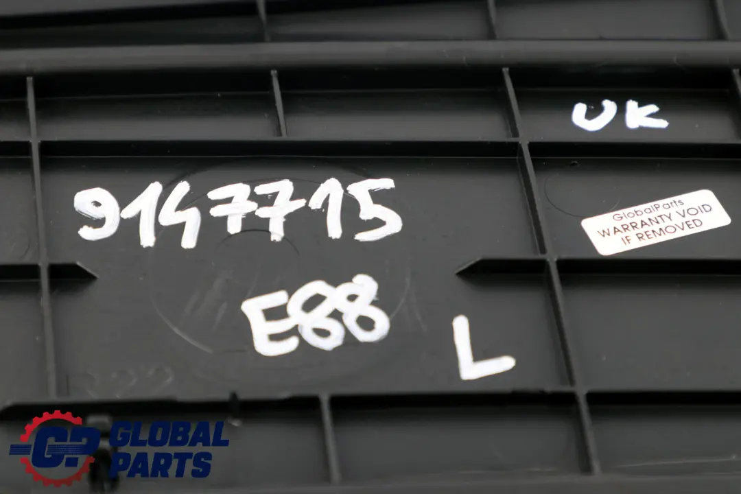 BMW 1 E88 Convertible Rear Left N/S Lateral Trim Panel Leather Dakota Lemon - SKU 9147715 - Part number 9147715