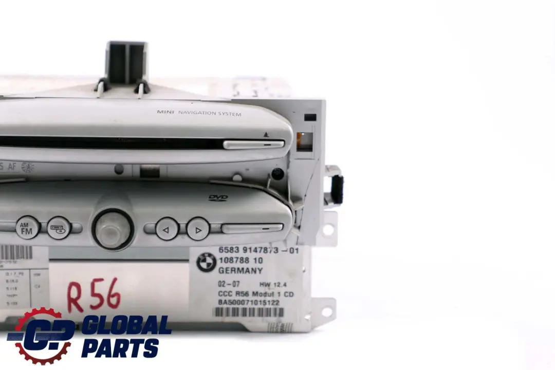 CCC Navigation Navi Sat Nav Head Unit to BMW Mini Cooper R55 R56 R57 with Part number 9147873 BMW Mini Cooper R55 R56 R57 CCC Navigation Navi Sat Nav Head Unit - SKU 9147873 - Part number 9147873