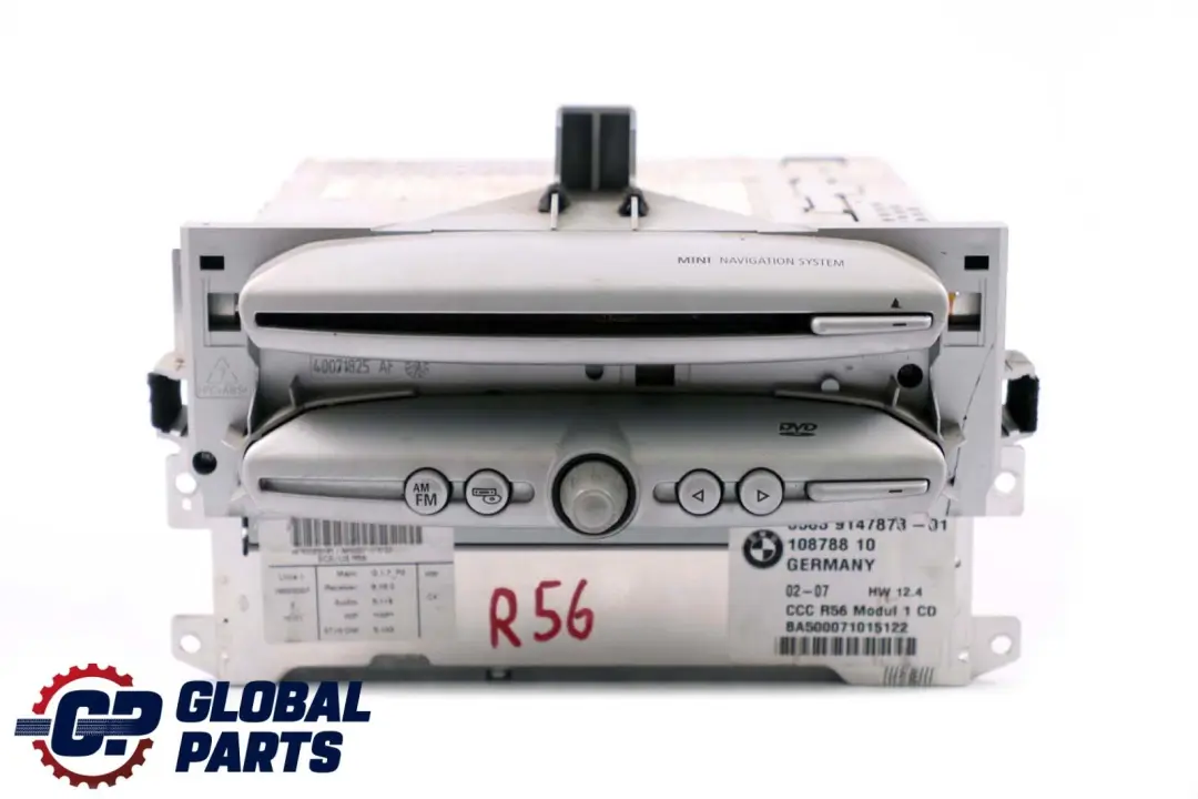 CCC Navigation Navi Sat Nav Head Unit to BMW Mini Cooper R55 R56 R57 with Part number 9147873 BMW Mini Cooper R55 R56 R57 CCC Navigation Navi Sat Nav Head Unit - SKU 9147873 - Part number 9147873