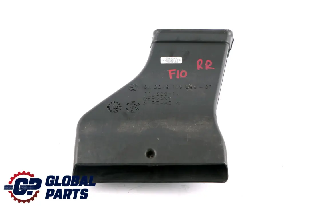 BMW 5 Series F10 F11 LCI Right Rear Air Duct Vent Channel O/S - SKU 9148094 - Part number 9148094