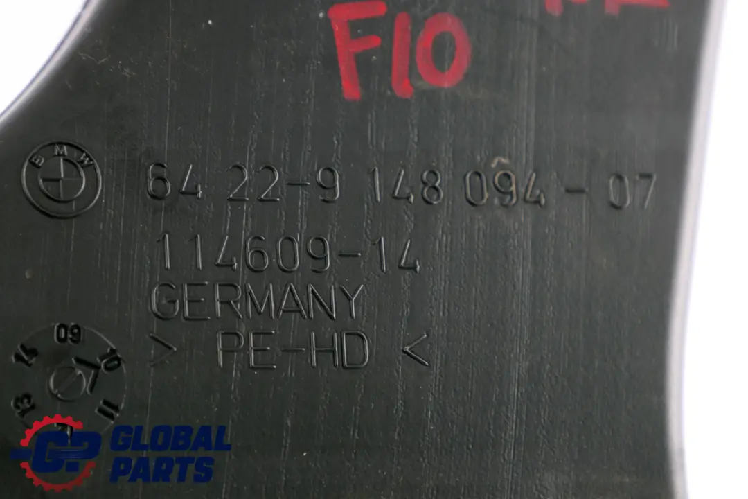 BMW 5 Series F10 F11 LCI Right Rear Air Duct Vent Channel O/S - SKU 9148094 - Part number 9148094
