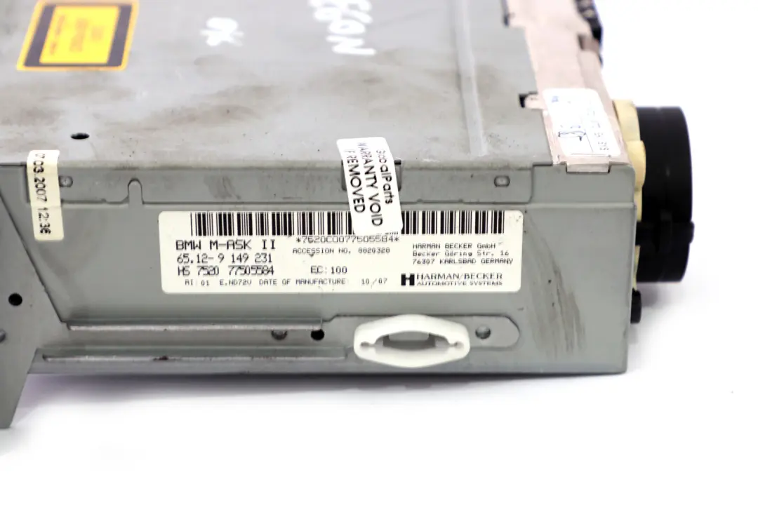 BMW 5 Series E60 E61 LCI M-ASK M-Audio System Controller CD Player - SKU 9149231 - Part number 9149231