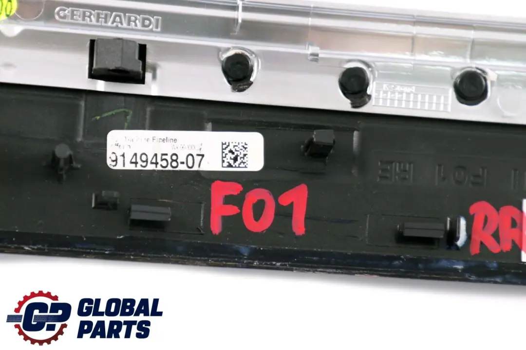 BMW 7 Series F01 Wood Strip Cover Trim Panel Door Rear Right O/S Fineline Matt - SKU 9149458 - Part number 9149458