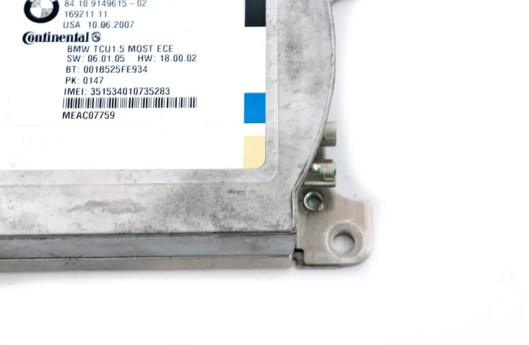 BMW E61 E65 E70 Telemetics Control Unit Bluetooth Control Unit Module - SKU 9149615 - Part number 9149615