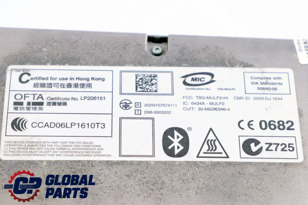 Hands-Free Bluetooth Module High MULF2 to BMW E81 E87 LCI E90 with Part number 9149843 BMW E81 E87 LCI E90 Hands-Free Bluetooth Module High MULF2 - SKU 9149843 - Part number 9149843