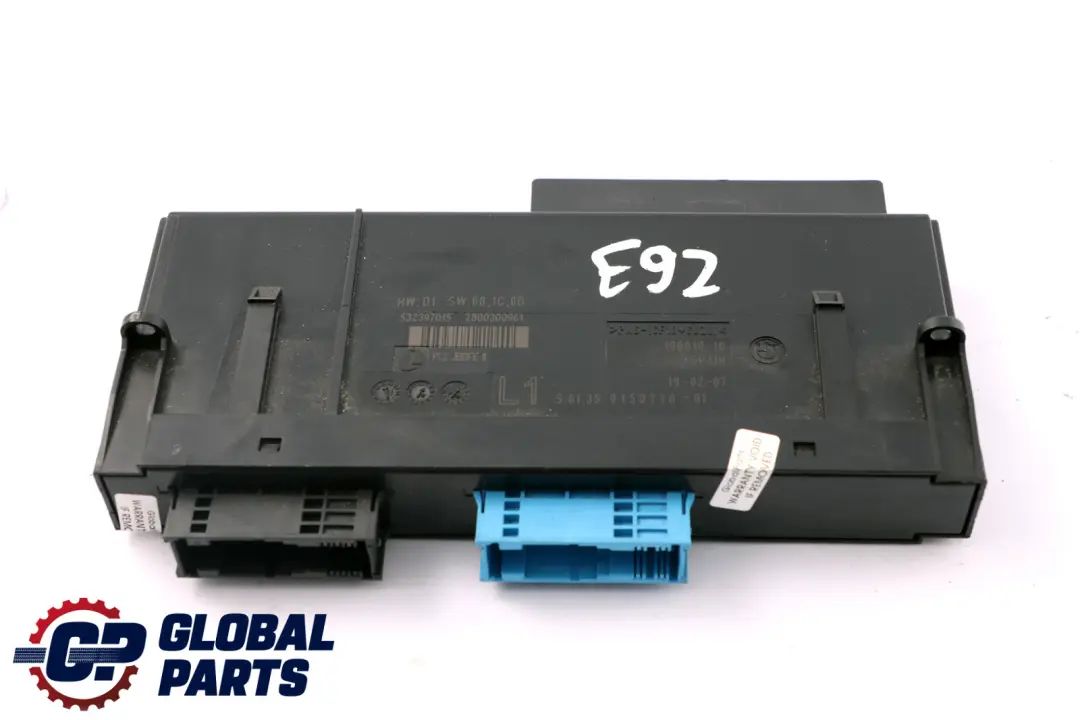 Modulo Controllo ECU Scatola Giunzione L1 PL2 JBBFE per BMW E92 con numero di parte 9150718 BMW E92 Modulo Controllo ECU Scatola Giunzione L1 PL2 JBBFE - SKU 9150718 - Numero di parte 9150718