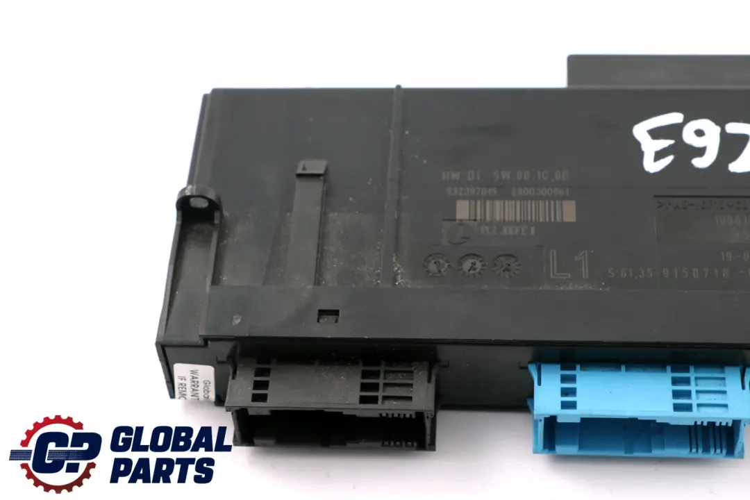 BMW E92 ECU Body Control Module Junction Box L1 PL2 JBBFE - SKU 9150718 - Part number 9150718