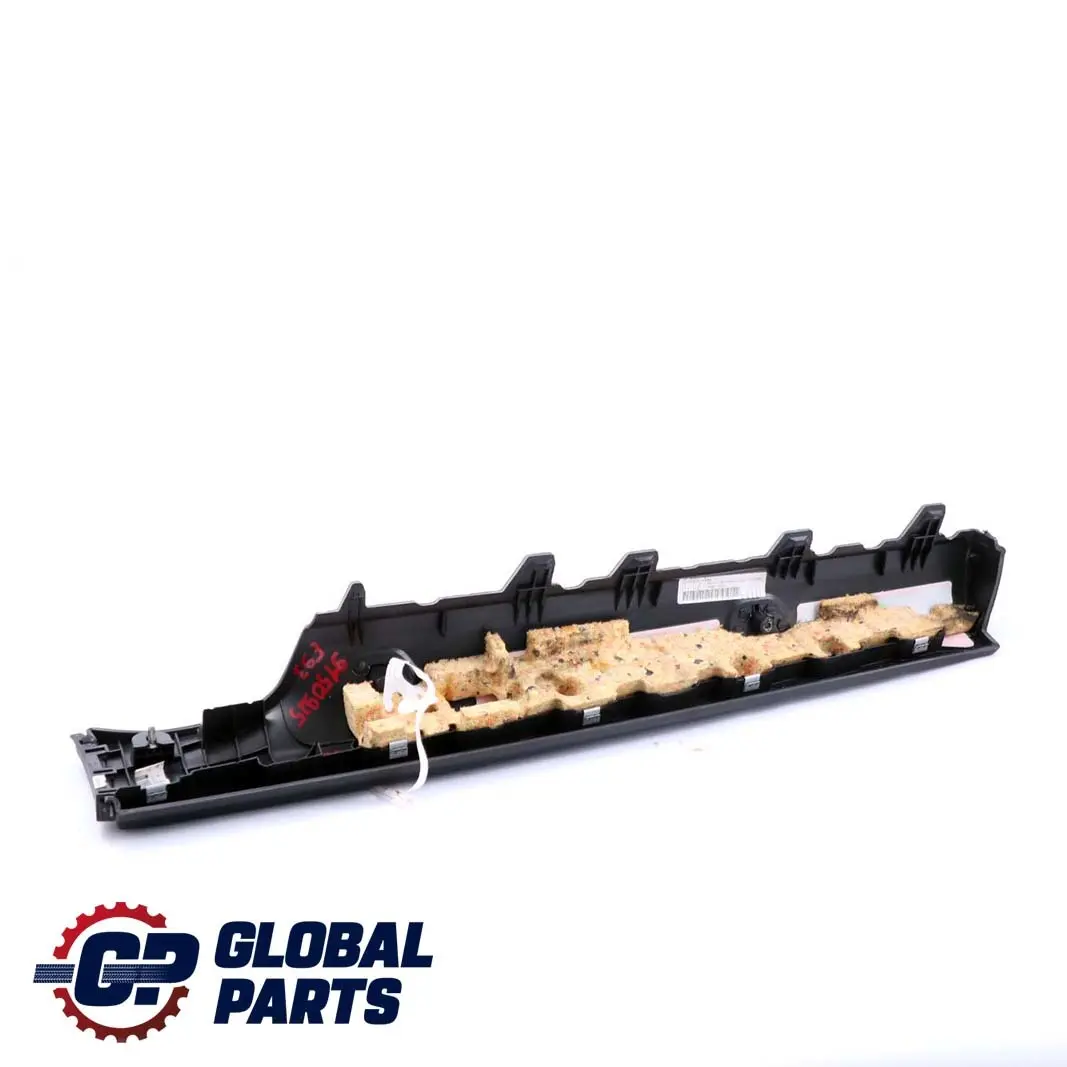 BMW E93 Cabrio Hinten Links Seitliche Reling Zierleiste Schwarz Leder - SKU 9150925 - Teilenummer 9150925
