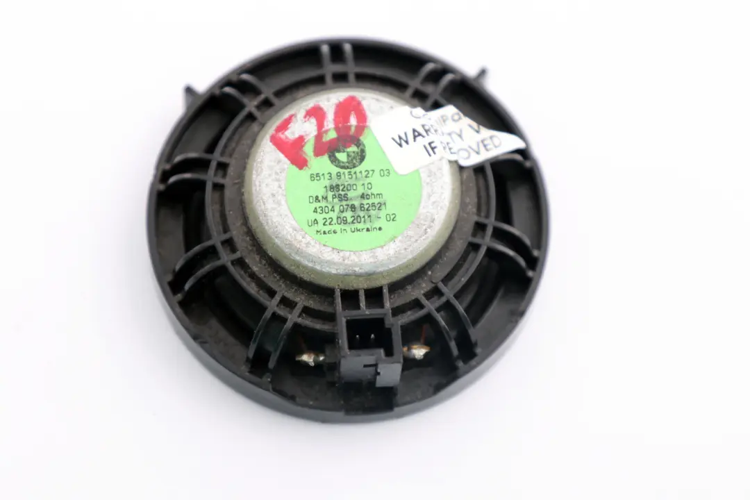 F11N F12 F13 F20 F22 F30 Głośnik Awaryjny do BMW F10 F11 o numerze 65139151127 BMW F10 F11 F11N F12 F13 F20 F22 F30 Głośnik Awaryjny - SKU 9151127 - Numer Części 65139151127