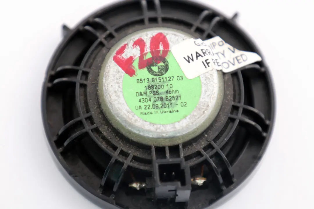 F11N F12 F13 F20 F22 F30 Laut Sprecher Not für BMW F10 F11 mit Teilenummer 65139151127 BMW F10 F11 F11N F12 F13 F20 F22 F30 Laut Sprecher Not - SKU 9151127 - Teilenummer 65139151127