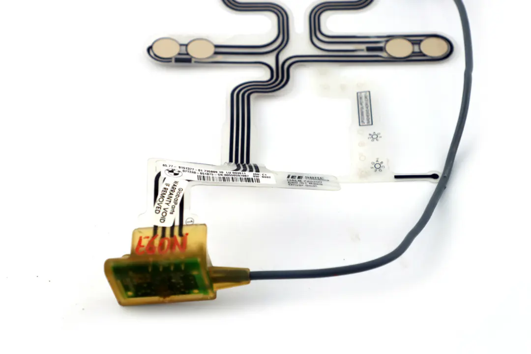 BMW 5 E60 E61 LCI Alfombrilla Sensor Asiento Delantero Conductor - SKU 9151377 - Número de pieza 9151377