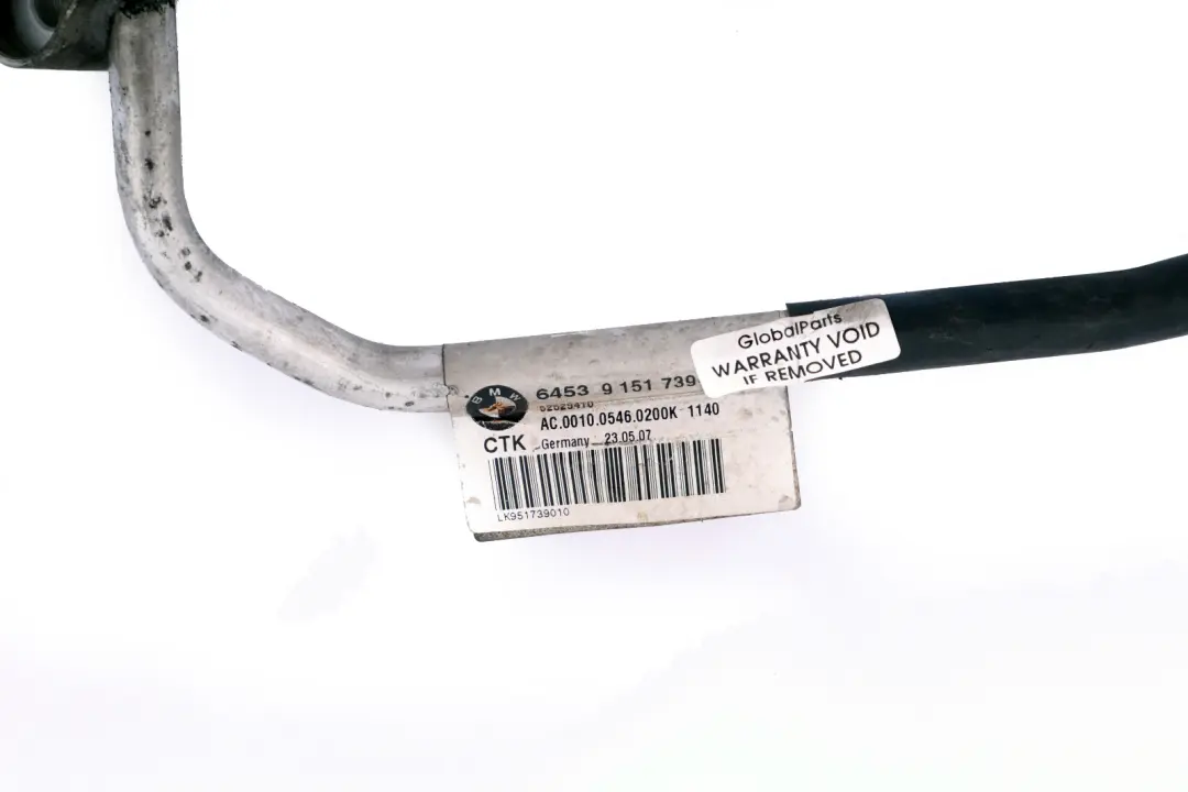 BMW E90 E91 LCI Presion Manguera Condensador Evaporador Tuberia Lineas - SKU 9151739 - Número de pieza 9151739