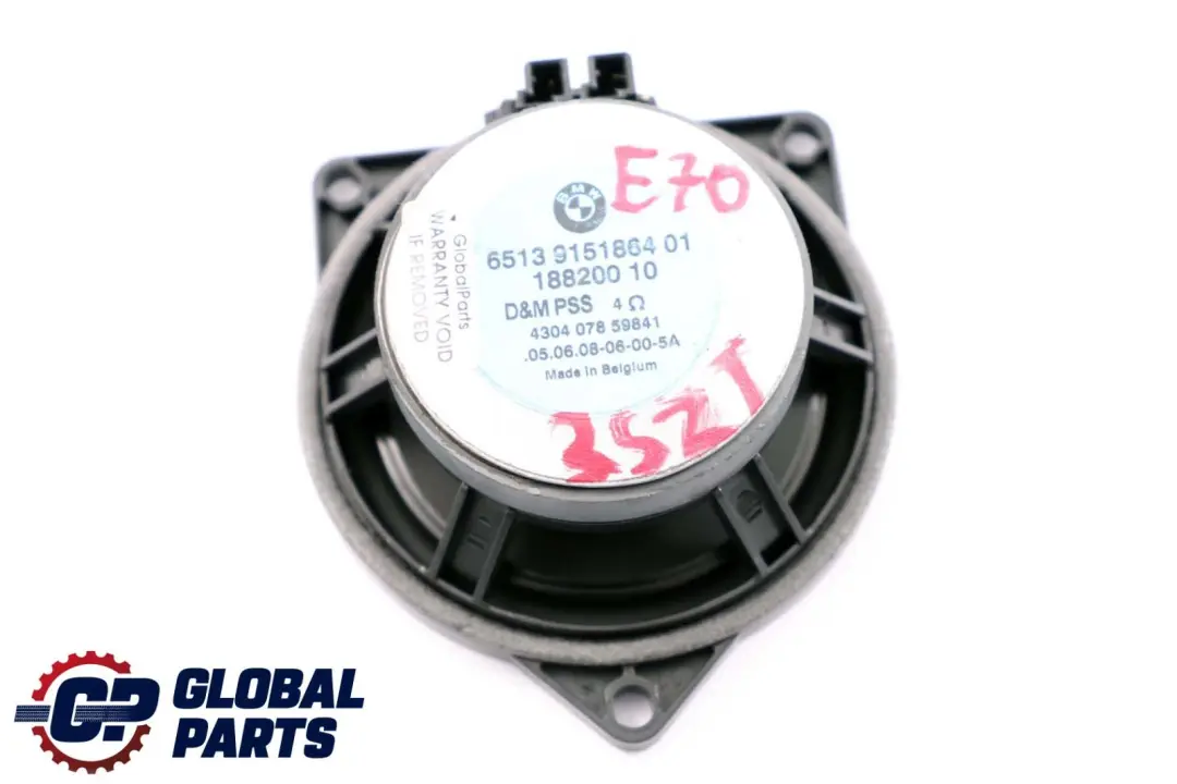 Unità Altoparlante Hifi Superiore Portiera per BMW X5 E70 X6 E71 X3 E83 con numero di parte 9151864 BMW X5 E70 X6 E71 X3 E83 Unità Altoparlante Hifi Superiore Portiera - SKU 9151864 - Numero di parte 9151864