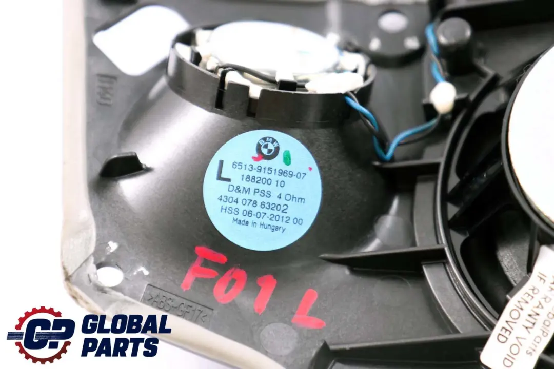 per altoparlanti Hifi-System Supporto per sinistro per BMW F01 F02 Box con numero di parte 9151969 BMW F01 F02 Box per altoparlanti Hifi-System Supporto per sinistro - SKU 9151969 - Numero di parte 9151969